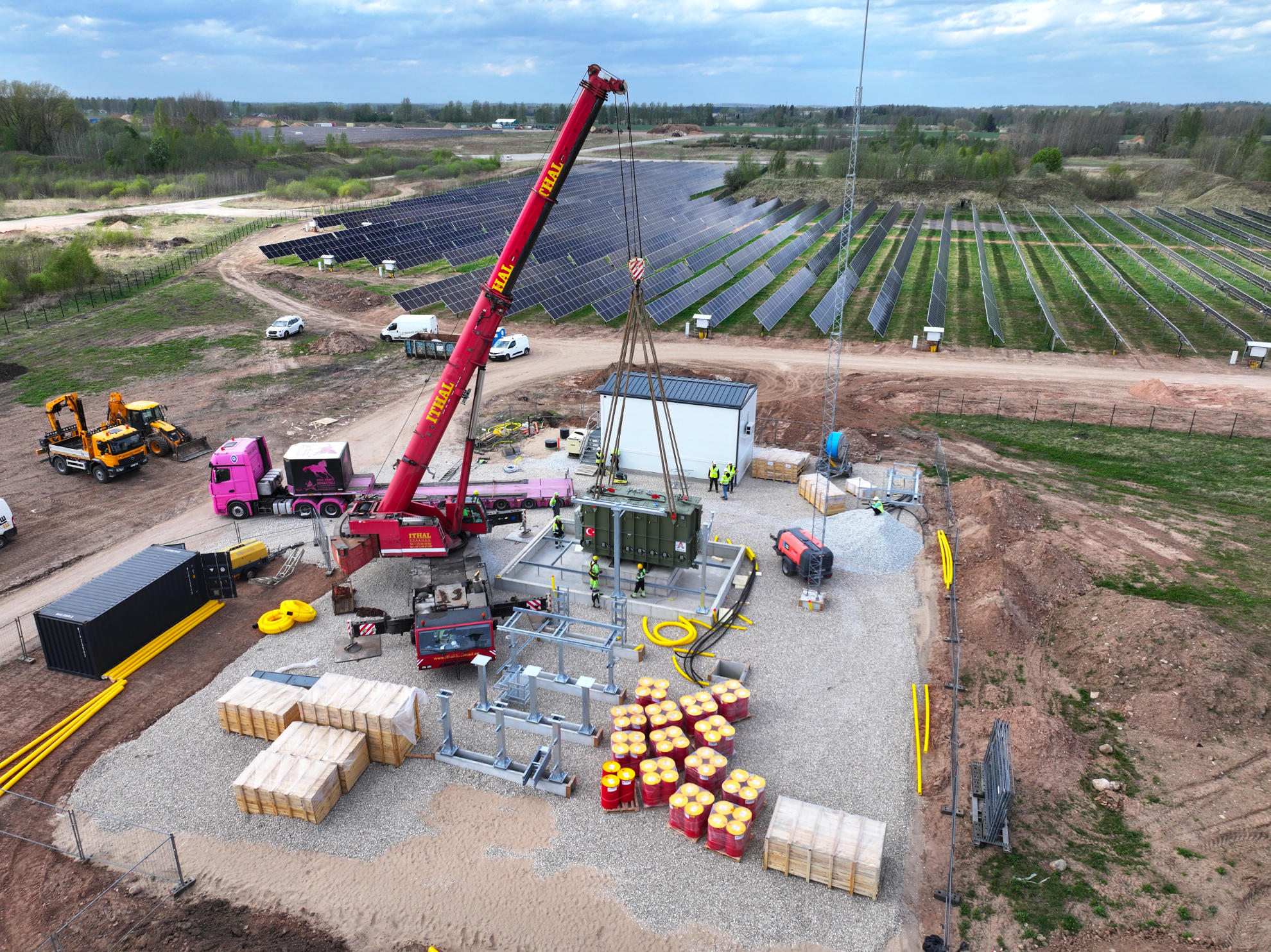 The Suur-Raadi substation built by Smartecon; the Raudsepa battery storage facility will have nearly four times its power transfer capacity